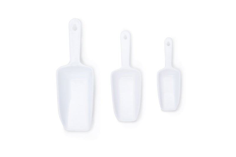 Fox Run Scoop Set, 9.25 x 3.75 x 1.75 inches, White - Image 3