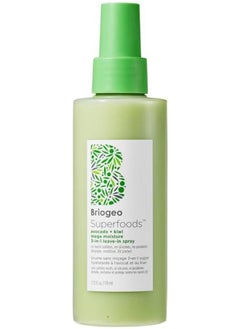 Superfoods Avocado & Kiwi Mega Moisture 3 in 1 Leave in Conditioner | Moisturizes, detangles and protects against UV rays | Vegan, phthalate and paraben free | 170 ml