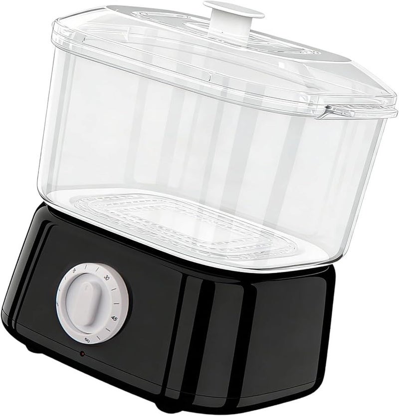 Black Quick Heating Towel System Instant Humidity Hydration Relaxation Therapy Warmers - Image 1