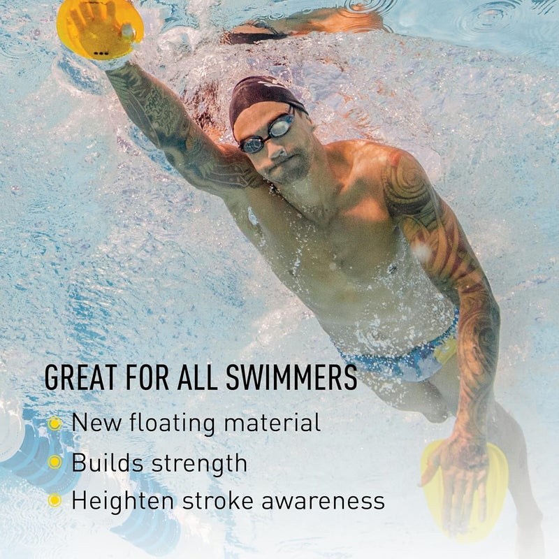 FINIS Agility Floating Swim Paddles - Strapless Design for Stroke Technique - Instant Feedback - Image 3
