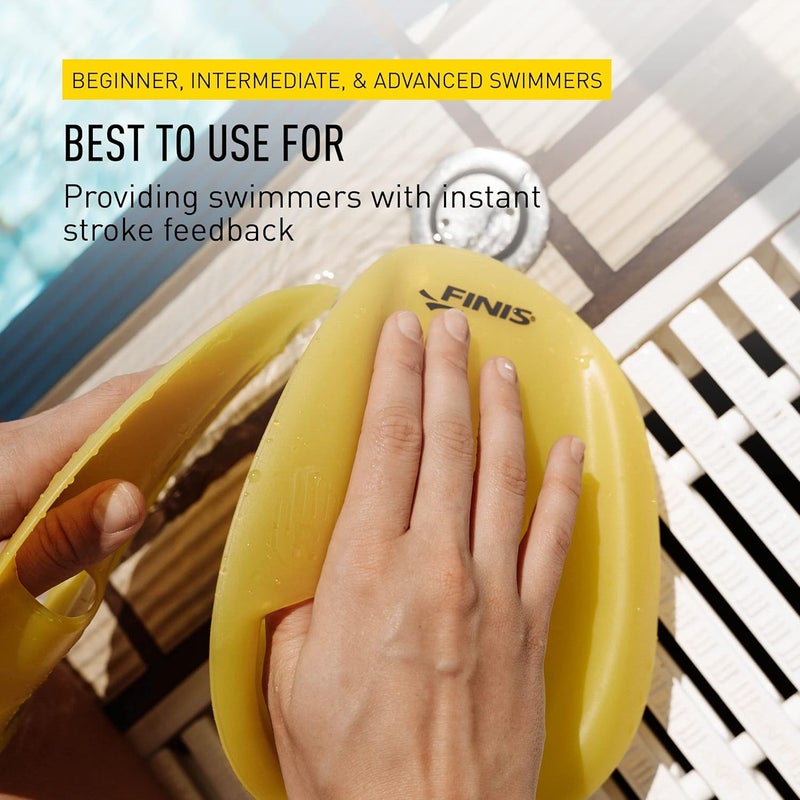 FINIS Agility Floating Swim Paddles - Strapless Design for Stroke Technique - Instant Feedback - Image 5