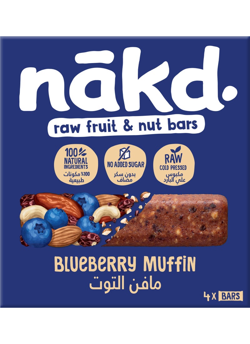 Nakd Blueberry Muffin 4 x 35g 4 x 35g - Image 1
