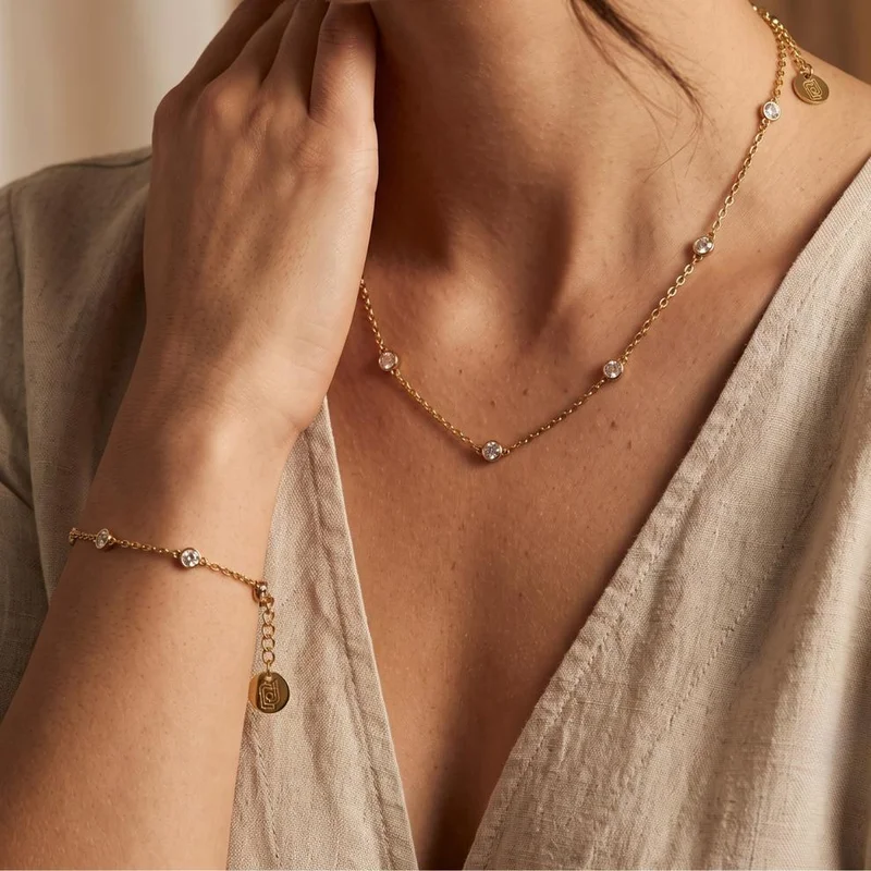 Liu Jo Liu Jo Cairo Jewelry Set – Bracelet and Necklace – Silver