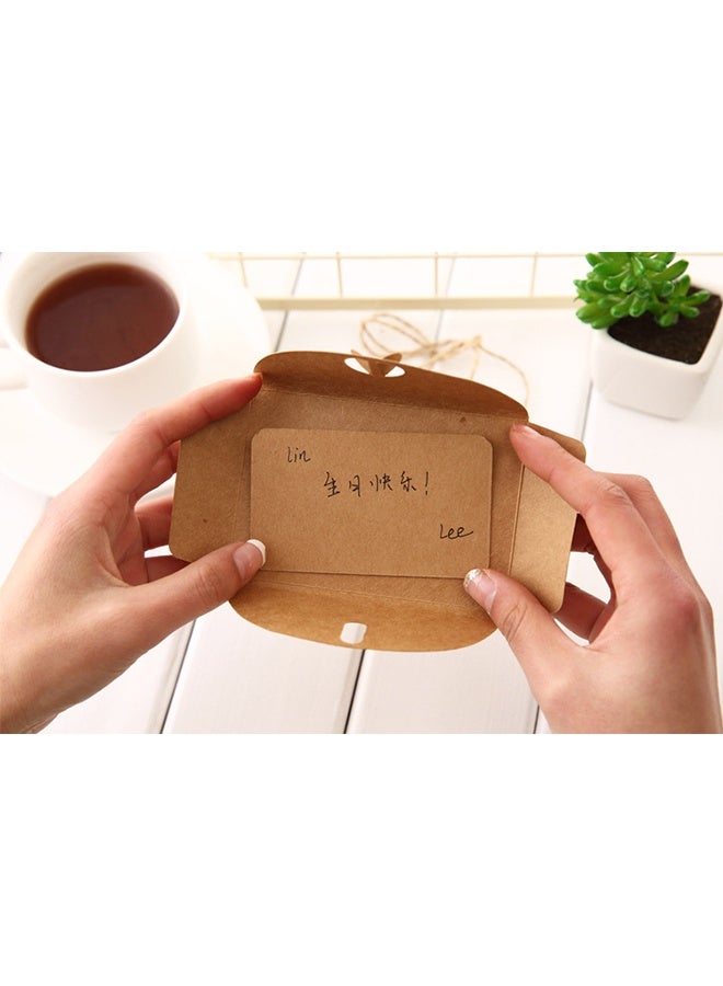 4 Pack Flower Pattern Thank You Card Handmade Invitation Greeting Card Wish Card for Wedding Birthday Festival - Image 3