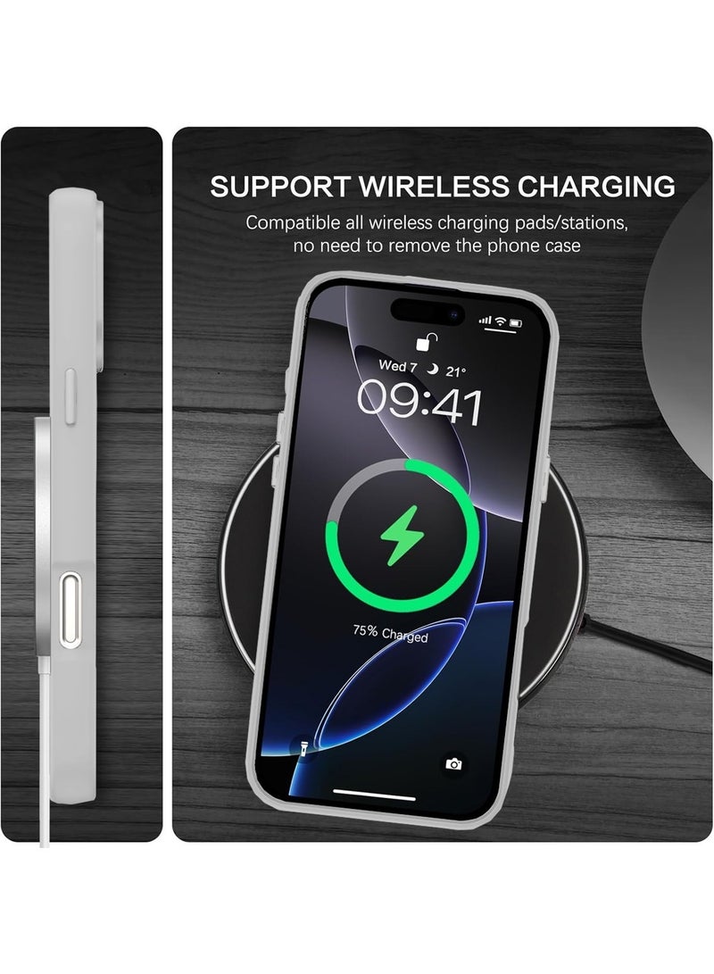 Techie Floral Luxury Sparkling Diamond Rhinestone Back Cover Case for Apple iPhone 16 Pro Max - White - Image 4