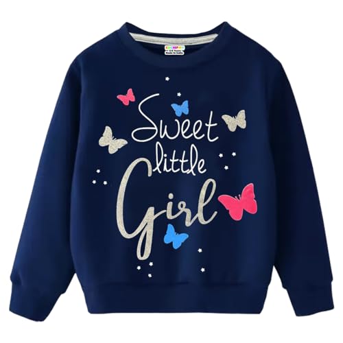 Kuchipoo Cotton Blend Girls Regular Fit Winterwear Sweatshirt (KUC-SWT-325, 13-14 Years, Multi-Colored), Round Neck - Image 1