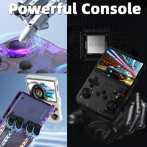 EWDGOES R36S Handheld Game Console 3.5 inch Preinstalled Emulator System White 32GB+64GB - Image 5