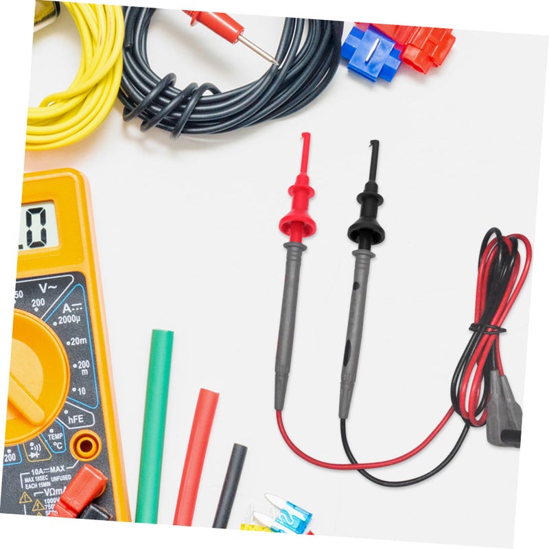 4mm Threaded Hook Test Lead Kit with Extension Probe for Multimeter Electrical Testing - Image 3