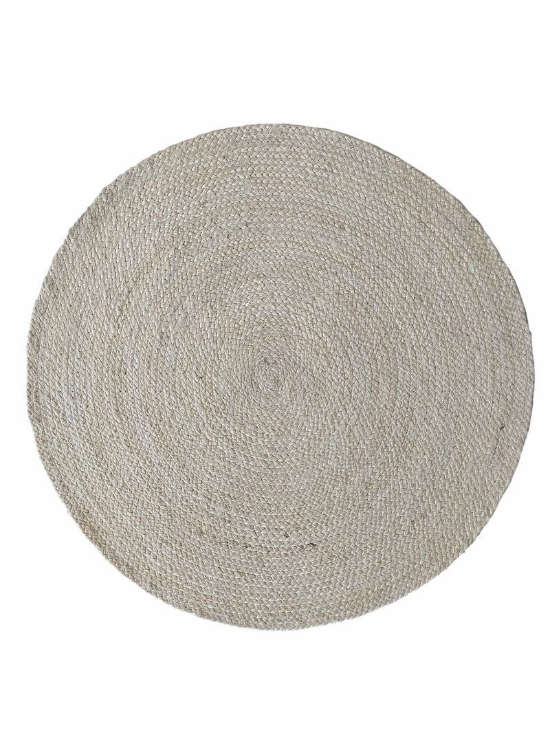 Ramsha Jute rug BR-017 Ramsha rug bleach color rug for living room, 200 cm area rug. - Image 2