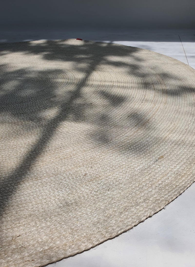 Ramsha Jute rug BR-017 Ramsha rug bleach color rug for living room, 200 cm area rug. - Image 5