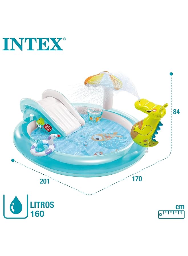 INTEX Gator Play Center Blue And White - Image 3