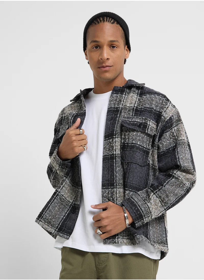 جاك اند جونز Jorroxbury Check Regular Fit Overshirt