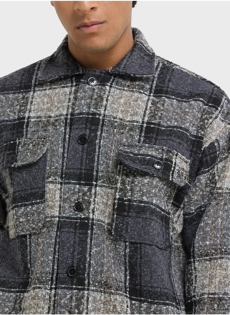 JACK & JONES Jorroxbury Check Regular Fit Overshirt