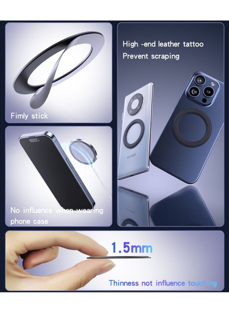 Yesido C208 Ring Metal Plate for Magnetic Car Holder - Black - Image 4