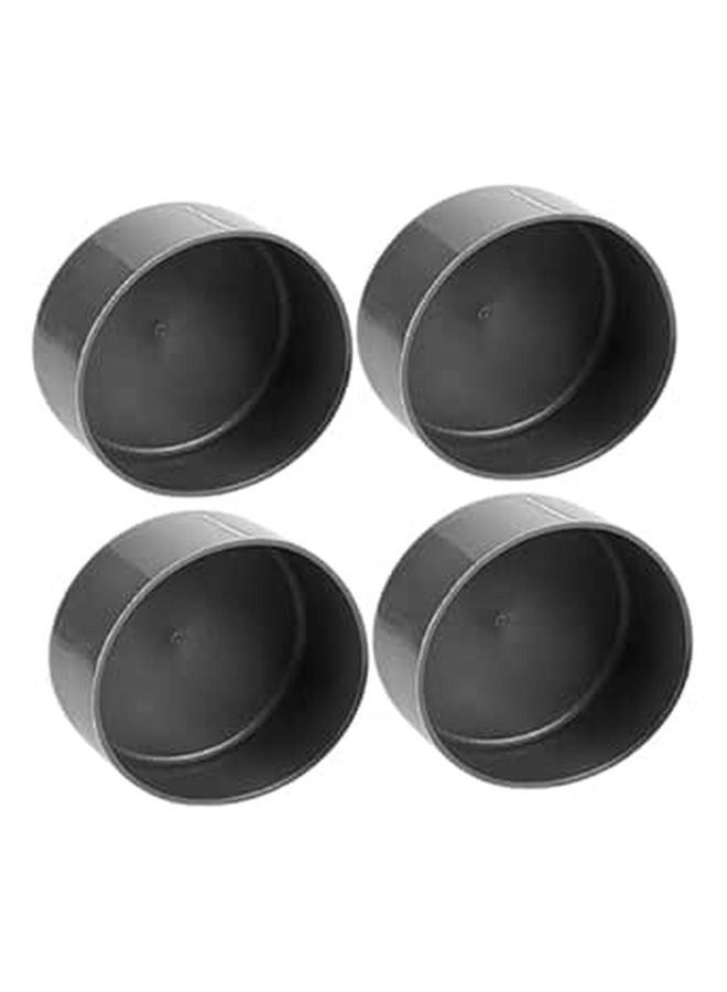 4pcs Trailer Axle Hub Bearing Kit with Rubber Covers Wheel Hub Dust Protectors - Image 1