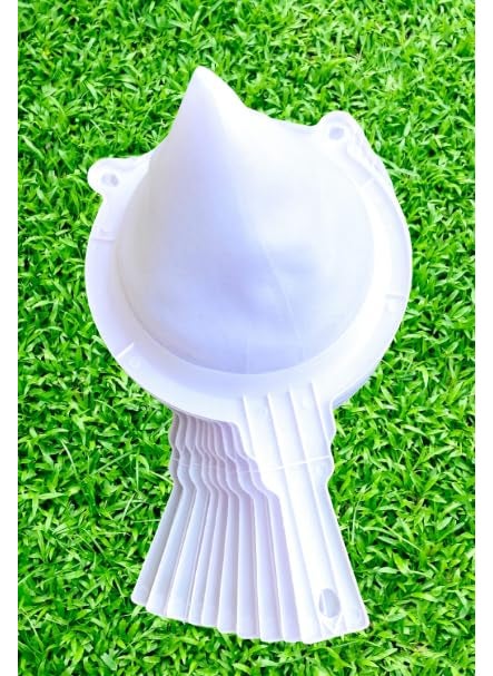 Hookcart Hookcart Plastic Double Mesh Milk Water Strainer for Kitchen White Pack of 10  - Image 2
