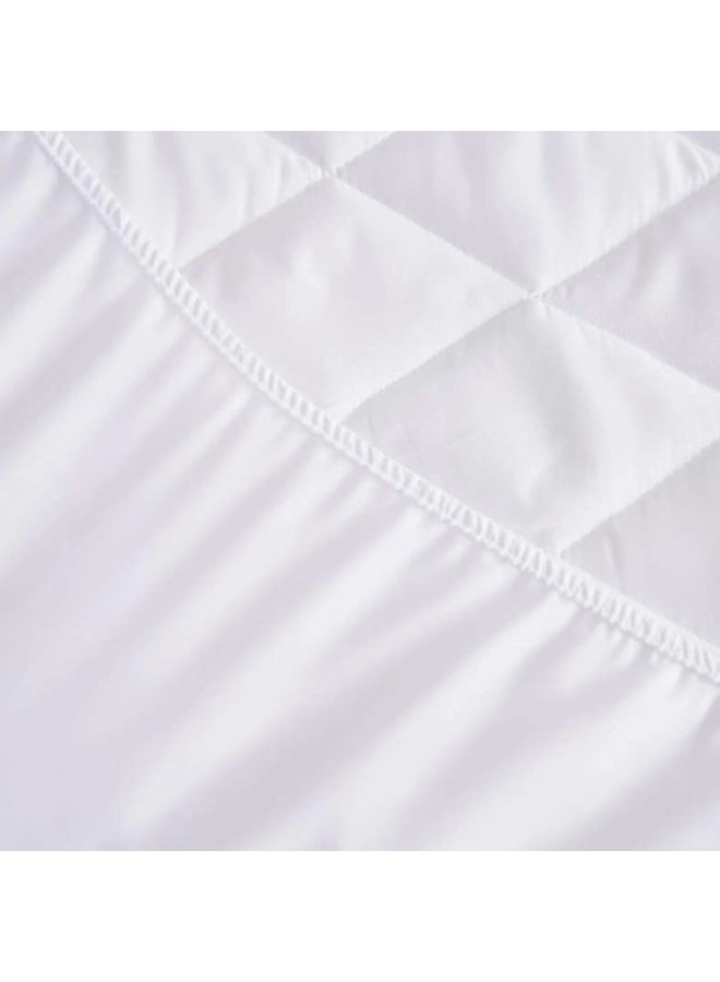 Pan Home Microfibre Waterproof Mattress Protector 200x200+33cm-White - Image 3