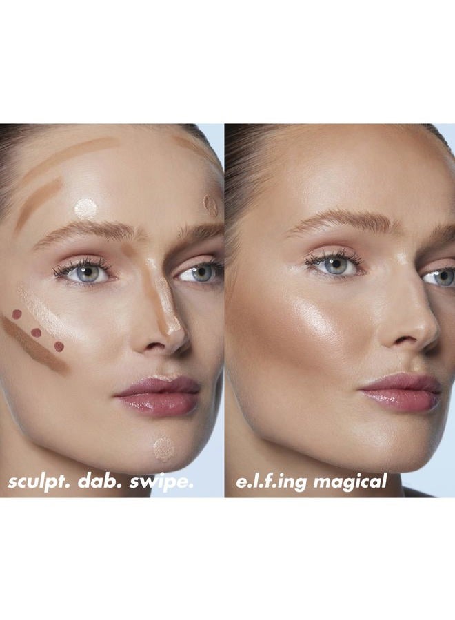 elf أداة تجميل هالو جلو بلش، أداة بلش سائلة للخدود المتألقة والمحمرة، مدعمة بالسكواليين، نباتية وخالية من القسوة، وردية اللون - Image 5