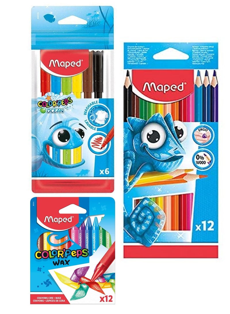 Maped 30-Piece School Coloring Set Value Pack  - Image 1