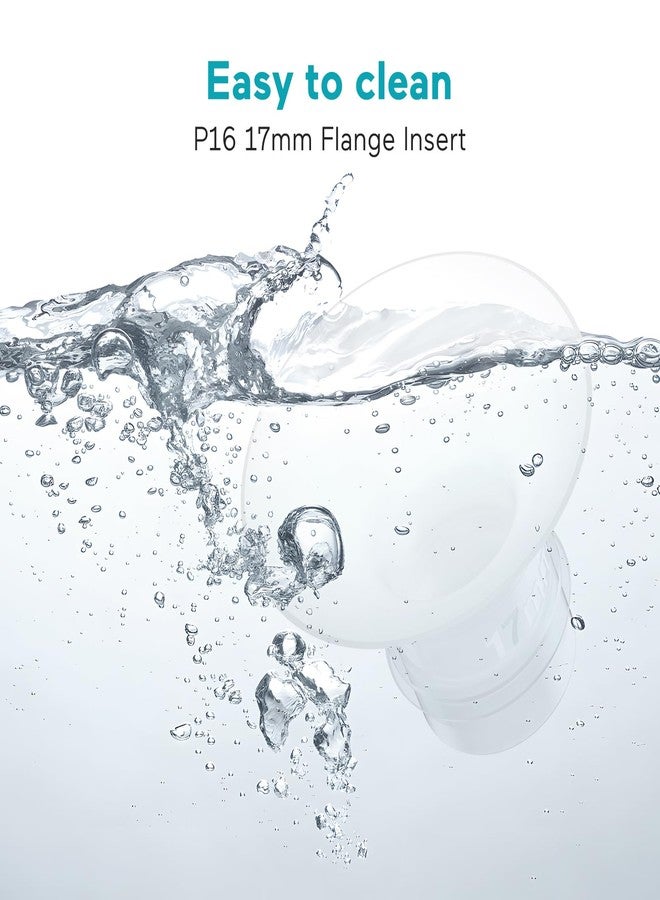 Paruu P16 Flange Insert 17mm, Original Replacement Only for P16 Wearable Breast Pump, 4 Pack Original Accessories - Image 3
