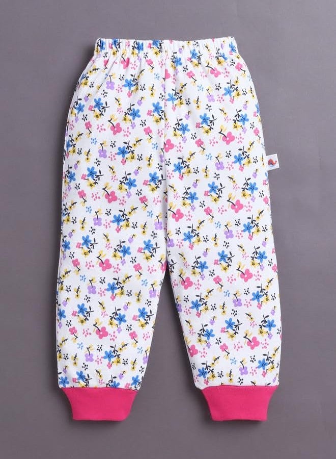 BUMZEE Girls Cotton Pyjamas Pack of 4 Pink & White - 18-24 Months (Peb10696E-pnk) - Image 2