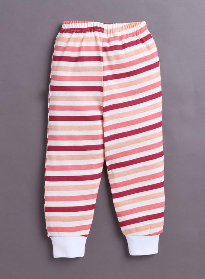 BUMZEE Girls Cotton Pyjamas Pack of 4 Pink & White - 18-24 Months (Peb10696E-pnk) - Image 4