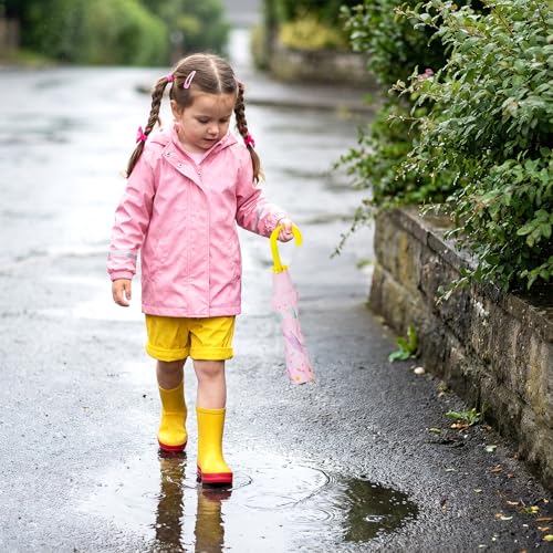 alldomess Kids Umbrella for Rain,Easy Open Windproof Compact Umbrella for Toddler Girls Boys,Durable & Portable, Ideal for Outdoor School Travel,Rainbow Unicorns - Image 5