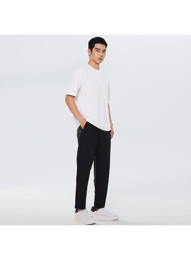 Markless Soft Draping Copper Ammonia Silk Men's T-shirt, Summer Cool Round Neck Short Sleeve 5653, White, 2XL - Image 3