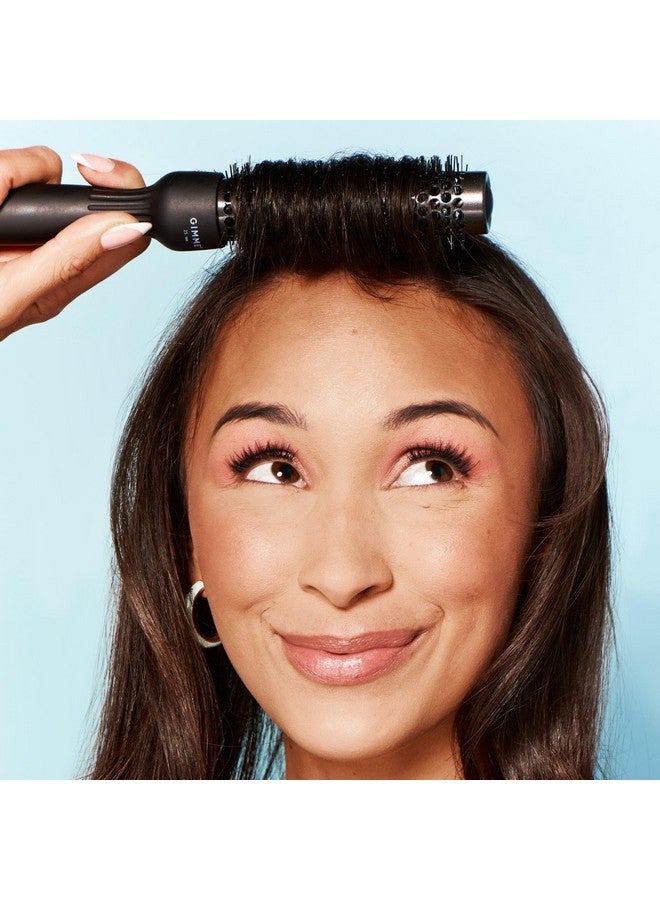 غيمي فرشاة بيوتي مستديرة، فرشاة حرارية صغيرة بحجم 25 مم للتجفيف والتجعيد، فرشاة تنفيس أسطوانية بشعيرات مقاومة للحرارة للحصول على أقصى حجم ولمعان، مقبض محكم لتسهيل التصفيف - Image 4