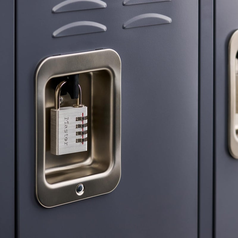 Master Lock 643D Set Your Own Combination Padlock - Durable Metal Body with Keyless Convenience, Black/Silver - Image 2