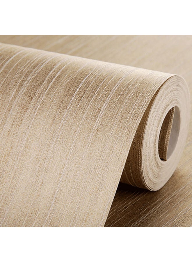 NIBEMINENT Modern Style Living Room Wallpaper Beige 10x0.53meter