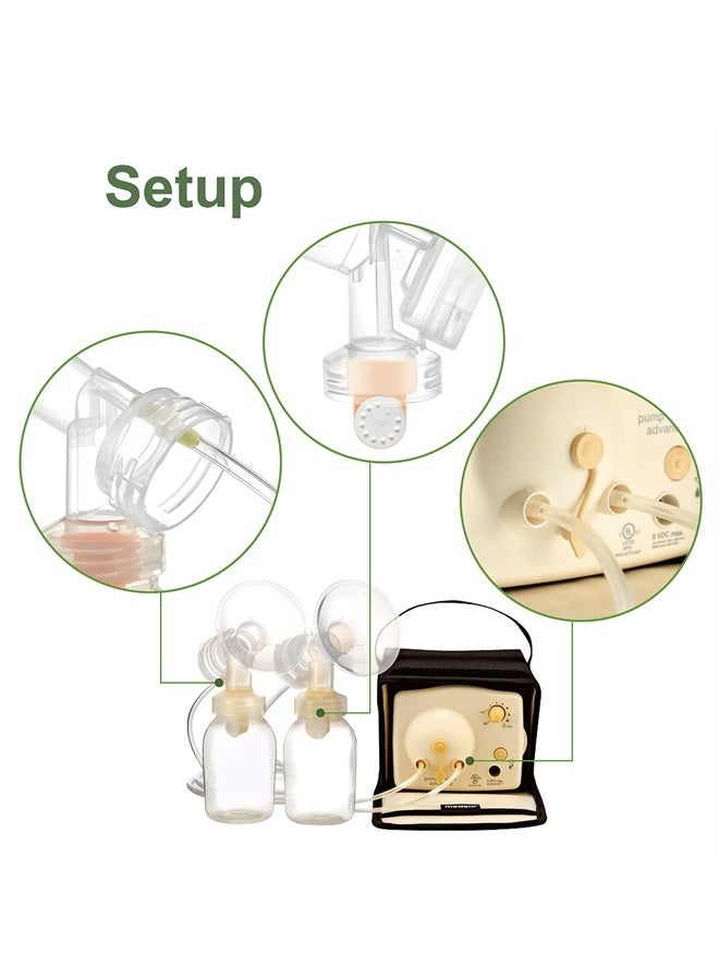 Maymom Tubing Compatible with Medela Replacement Tubing (Two Packs, 4 Tubes) 2 Valves and 2 Membranes for Medela Pump in Style Advanced Breast Pump Released After Jul 2006.Retail Pack Made by Maymom - Image 4