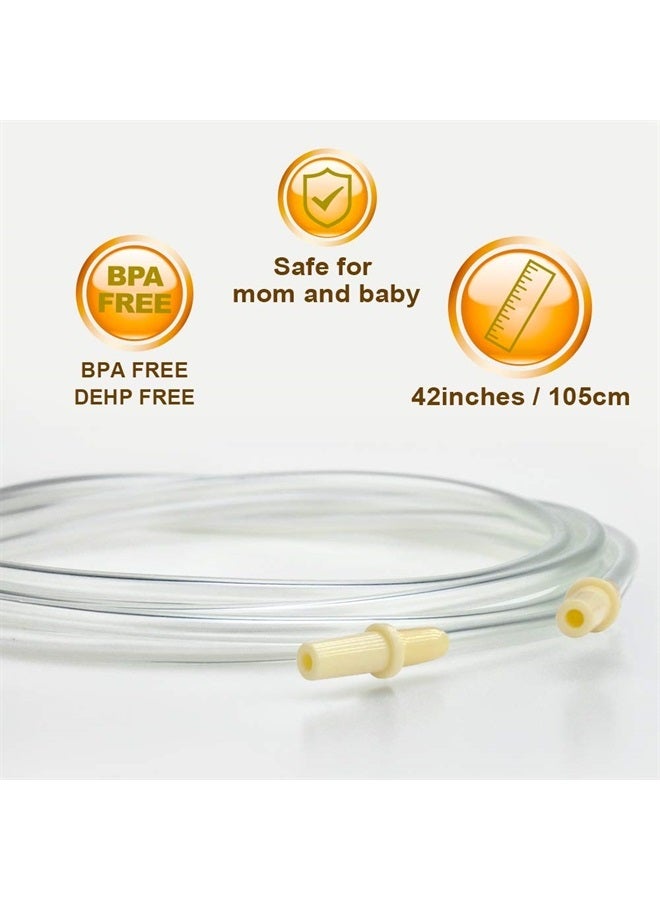 Maymom Tubing Compatible with Medela Replacement Tubing (Two Packs, 4 Tubes) 2 Valves and 2 Membranes for Medela Pump in Style Advanced Breast Pump Released After Jul 2006.Retail Pack Made by Maymom - Image 2