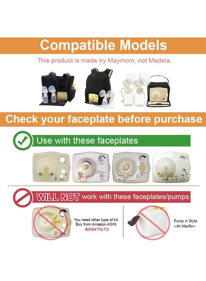 Maymom Tubing Compatible with Medela Replacement Tubing (Two Packs, 4 Tubes) 2 Valves and 2 Membranes for Medela Pump in Style Advanced Breast Pump Released After Jul 2006.Retail Pack Made by Maymom - Image 3