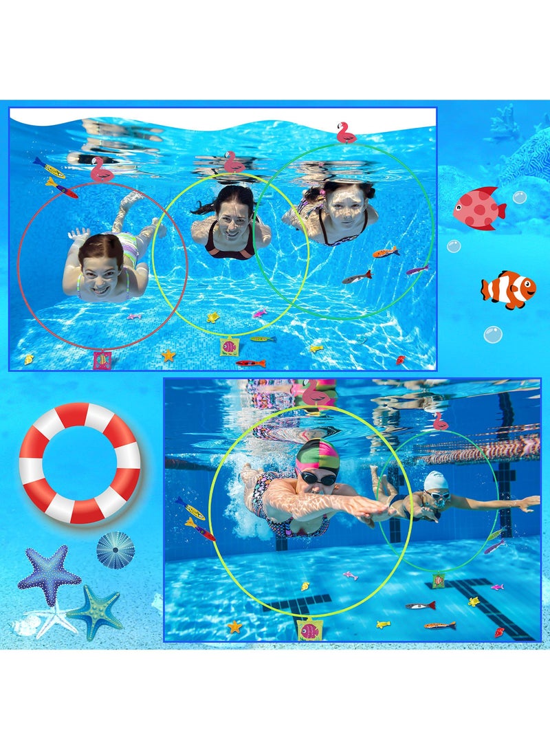 Sweet seven 29PCS Colorful Swimming Diving Toys Set - Fun Underwater Water Games for Kids Ages 8-12, 4-8, and Adults - Pool Games and Water Sports Training Program - Perfect Swimming Gift - Image 5