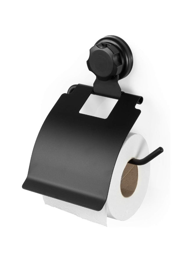 COMPACTOR Bestlock Suction Cup Wall Mount Toilet Roll Holder Black 22.5 x 14.8 x 3.3 cm RAN9781 - Image 4