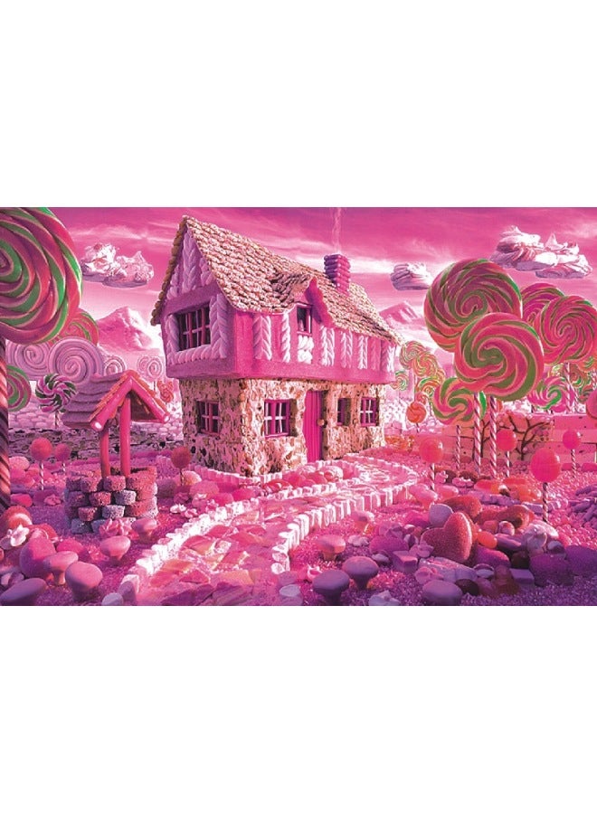 Wooden Jigsaw Puzzle 1000 Pieces Adult Decompression Children's Educational Toys Diy Wooden Jigsaw Puzzle Wholesale-Color:10-50 Candy House - Image 1