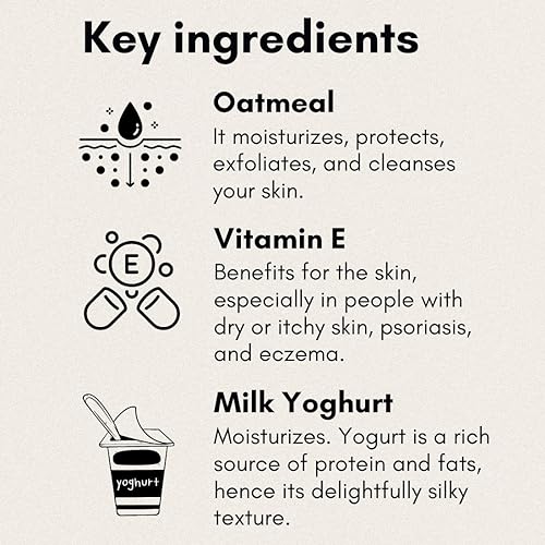 Qraa Men Vitamin C Skin Lightening Face Scrub| With Yogurt and Oatmeal - Image 4