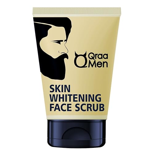 Qraa Men Vitamin C Skin Lightening Face Scrub| With Yogurt and Oatmeal - Image 1