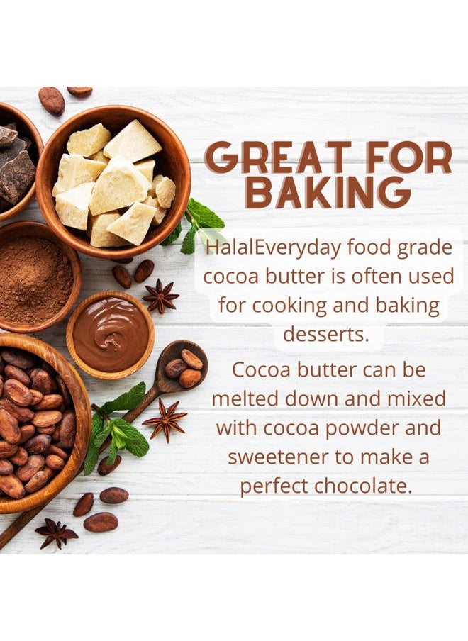 Saaqin - 2 Lb Cocoa Butter: Pure, Raw, Unprocessed. Incredible Quality and Scent. Use for Lotion, Cream, Lip Balm, Oil, Stick, or Body Butter. NON-GMO By SaaQin® - Image 1