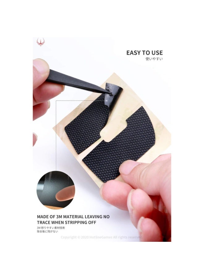 HOTLINE GAMES Mouse Anti-Slip Grip Tape for Logitech MX Master 4 – Premium Sweat-Resistant Mouse Grip Skins, Precision-Cut, Easy to Apply - Image 2
