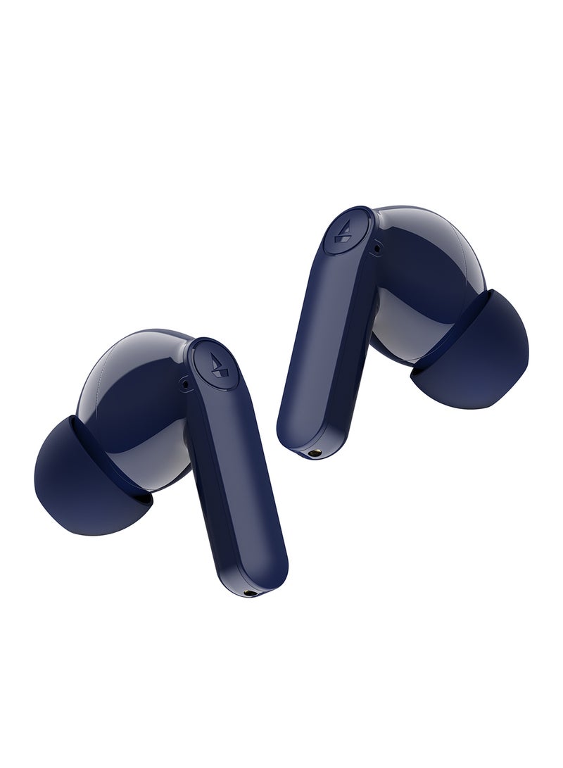 Airdopes 131 PRO Wireless Earbuds – 11mm Dynamic Drivers, 45Hrs Total Playback, ASAP Fast Charging, Quad Mic with ENx Environmental Noise Cancellation, Low Latency, IPX5 Water Resistant – Royal Blue - Image 1