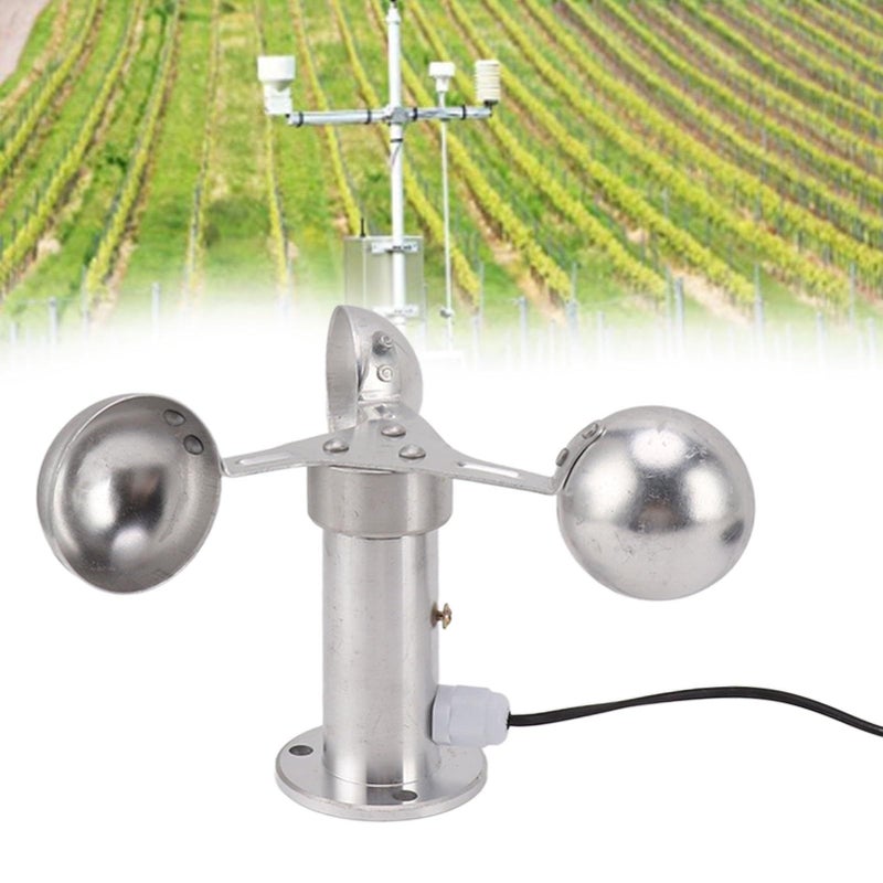 Wind Speed Sensor 3 Cup Anemometer Accurate Weather Station - Image 4