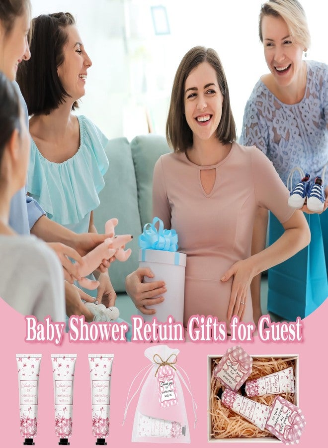 Nlicrst 50 Pcs Pink Bow Gifts Hand Cream Bulk for Women,Girls Favors Gifts for Bachelorette Mini Travel Hand Lotion Bulk,Favors for Guest Wedding Bridal Engagement Baby Shower Party Stuffers - Image 4