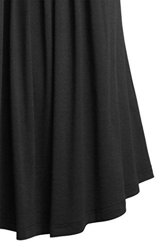 BEPEI Plus Size Tank Shirt, Summer Top Sleeveless Strappy Square Neck Halter Cami,Black,X-Large - Image 4