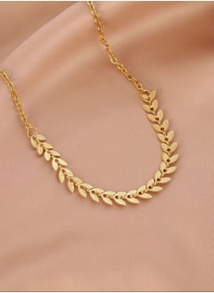 Elegant Stainless Steel Gold Plated Necklace For Women