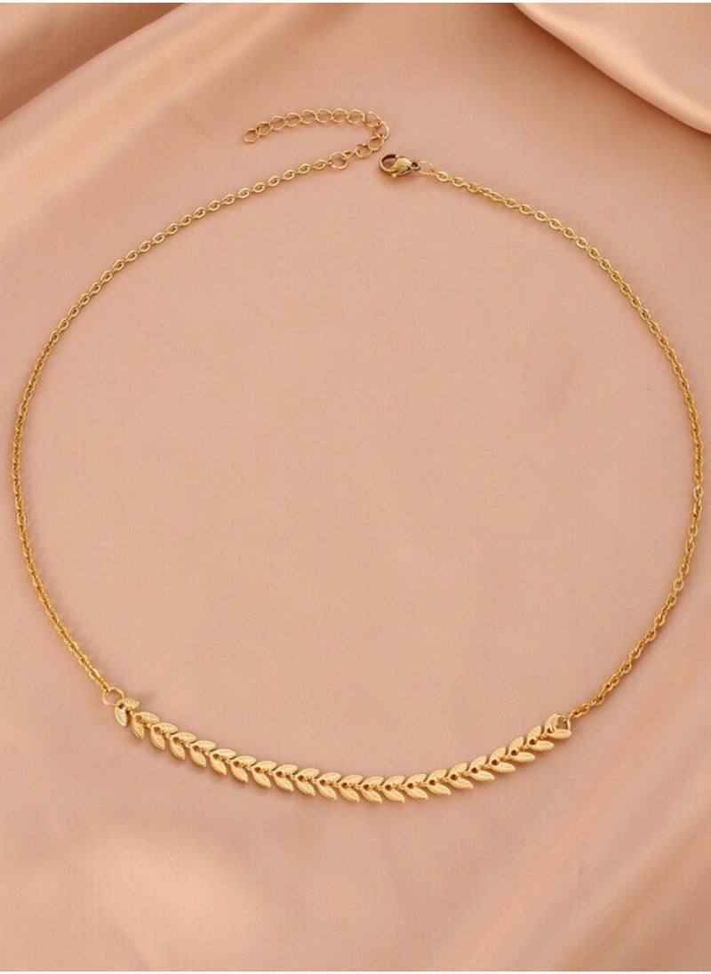 NOON'S UP - Elegant Stainless Steel Gold Plated Necklace For Women - Image 1