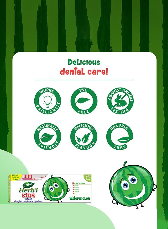 Watermelon Toothpaste With Soft Toothbrush