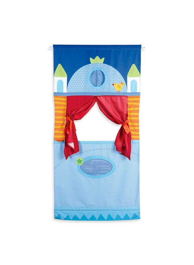 HABA Doorway Puppet Theater - Space Saver with Adjustable Rod: Ideal for Pretend Play, Hand Puppets, Educational Kids Activities, & Toys for Toddlers - Image 1
