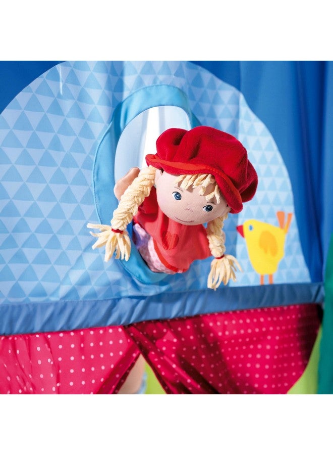 HABA Doorway Puppet Theater - Space Saver with Adjustable Rod: Ideal for Pretend Play, Hand Puppets, Educational Kids Activities, & Toys for Toddlers - Image 3
